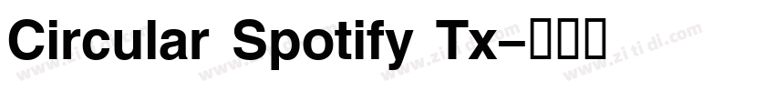 Circular Spotify Tx字体转换